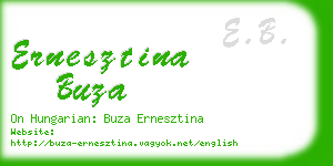ernesztina buza business card